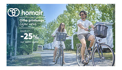 Homair : vacances en camping ou mobil-home en France