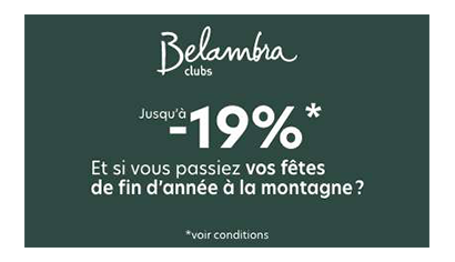 Bons plans hiver Belambra